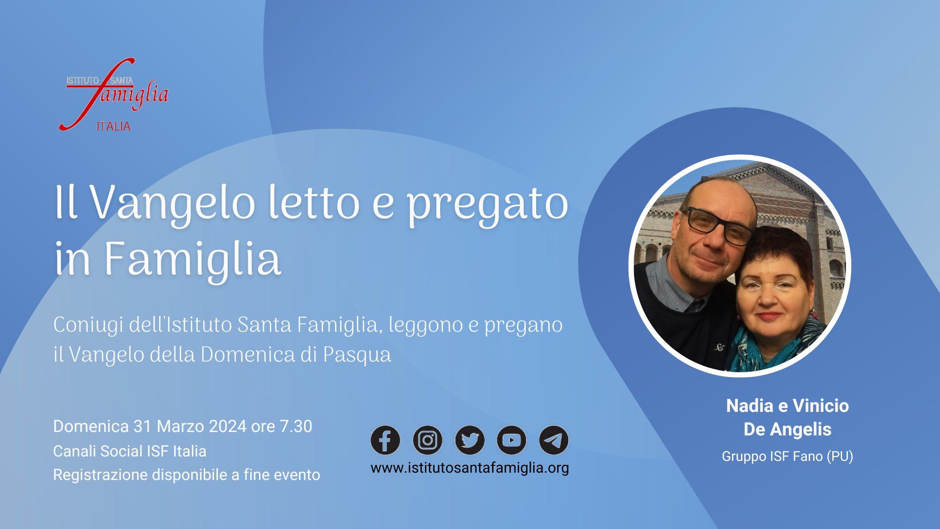 Il Vangelo letto e pregato in Famiglia – Domenica di Pasqua, 31 Marzo 2024