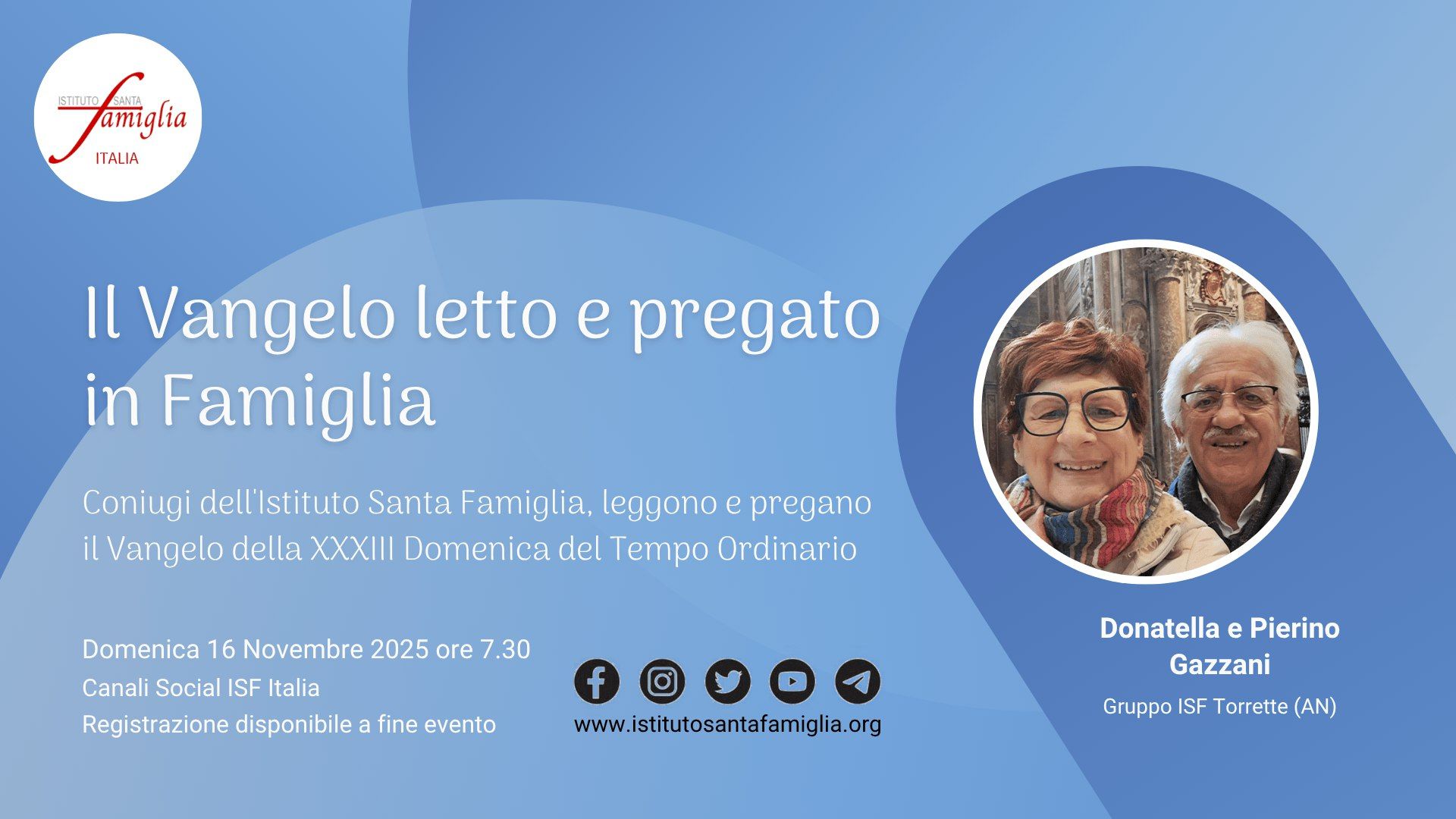 Il Vangelo letto e pregato in Famiglia – XXXIII Domenica del Tempo Ordinario, 16 Novembre 2025